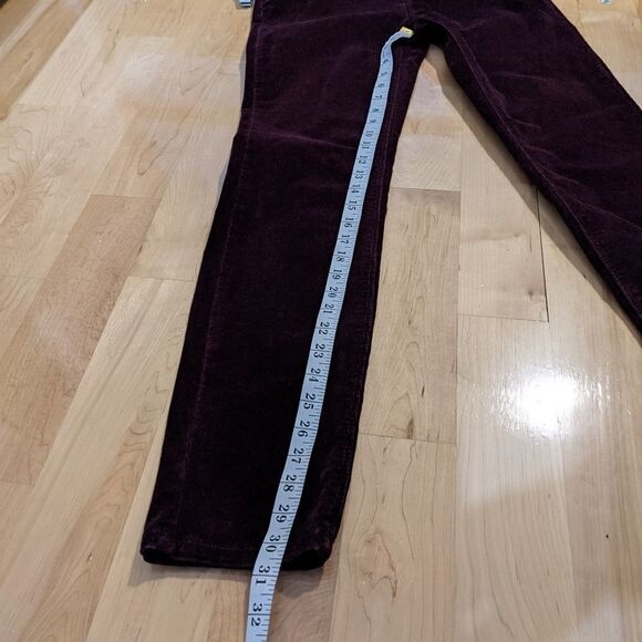 Copy - Buffalo burgundy corduroy mid rise pants velvet pants 10 x 32 A3 - Picture 11 of 11